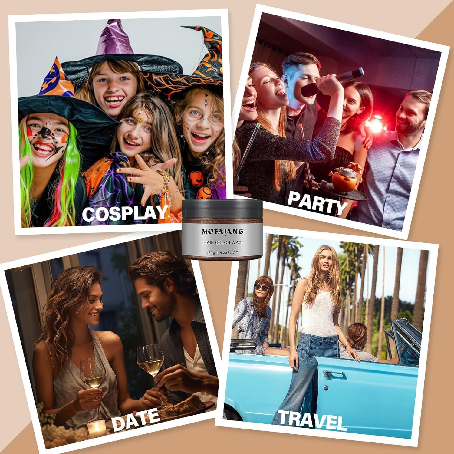 Temporary Instant Color Wax — Bold, Buildable Hair Color for Every Style