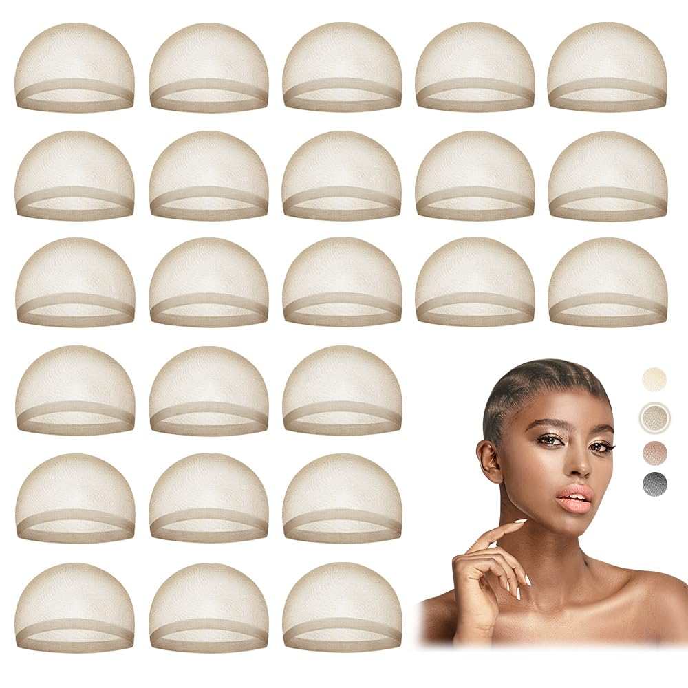 Black Wig Caps for Women, Nylon Hair Caps for Wig, 24 PiecesMYKURS stocking wig caps keep your hair securely in place under your wig, let you wear the wig comfortably without it loosening for hours.
These cap for wigs are madWomen, Nylon Hair Caps