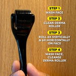 Beard Club Derma Roller for Face, Body and Scalp - Microneedling Roller for Men and Women with 540 Titanium Microneedles - Beard Roller for Hair & Beard - PHamily Hair Care 