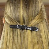 HH&LL 12Pcs Hair Clips for Styling – Wide Teeth & Double-Hinged Design – Alligator Styling Sectioning Clips of Professional Hair Salon Quality (Black without Logo)