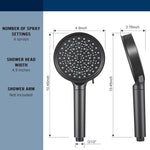 High Pressure Filtered 6 Spray Mode Showerhead