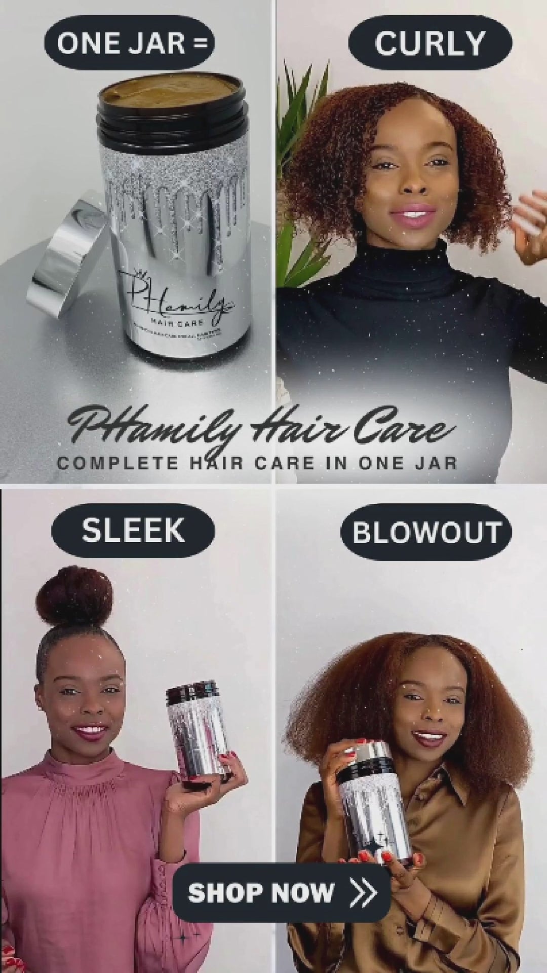 PHamily Hair Care: Complete Hair Care in One Jar | Curly Hair Product