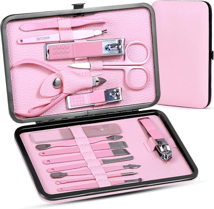 Manicure Pedicure Kit Nail Clippers Set Fingernails & Toenails Vibriss100% stainless steel
❤【MATERIAL】The material of Nail Clippers Sets are High Precisio Stainless Steel. Clippers Cutter scissors Nail
❤【PRODUCT CONTAIN】5 PCS MANICURE Manicure Pedicure Kit Nail Clippers Set Fingernails & Toenails Vibrissac Scissor 5 Pieces