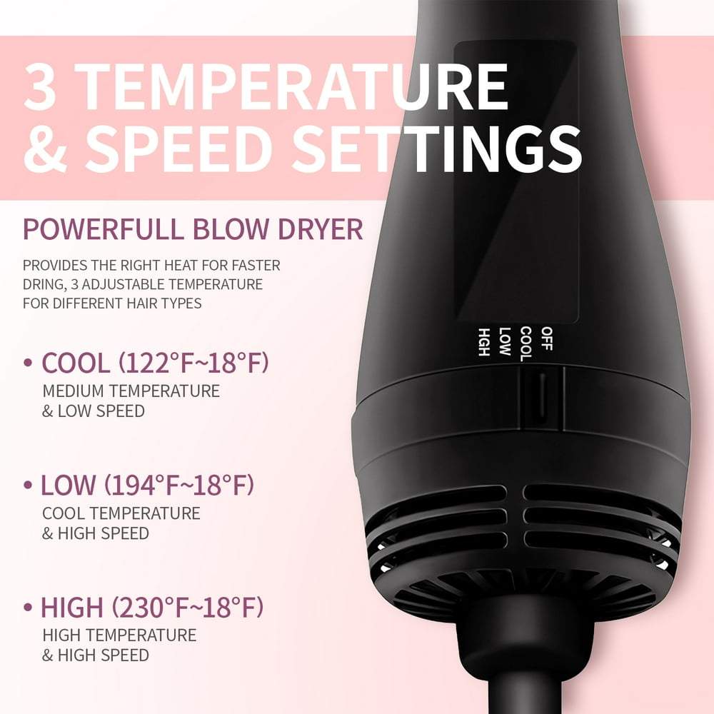 Jungle Wave 2 in 1 Blow Dryer with CombOne-Step hair dryer tools is dedicated to helping women achieve beautiful hair they'll love! Whether women desire gorgeous blowouts, big enviable waves, striking str1 Blow Dryer