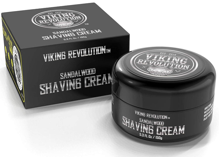 Luxury Shaving Cream for Men- Sandalwood Scent - Soft, Smooth & Silky Shaving Soap - Rich Lather for the Smoothest Shave - 5.3Oz