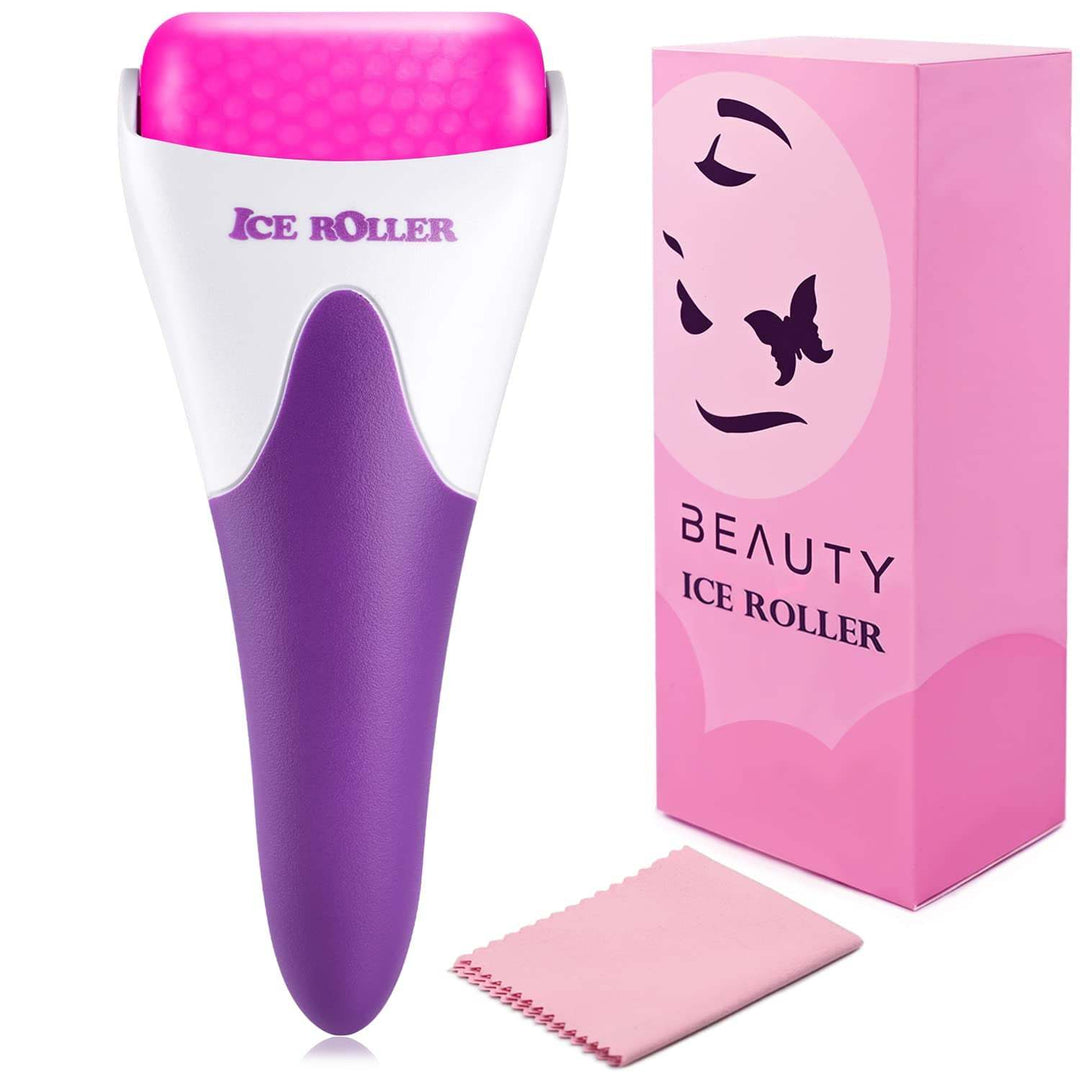 Ice Roller for Face, Eyes and Whole Body Relief, Face Roller Skin Care𝗦𝗢𝗢𝗧𝗛𝗘 𝗔𝗡𝗗 𝗥𝗘𝗙𝗥𝗘𝗦𝗛 𝗬𝗢𝗨𝗥 𝗦𝗞𝗜𝗡 - Our ice roller helps reduce puffiness, redness, and inflammation, leaving your skin looking and feeling refresBody Relief, Face Roller Skin Care Tool