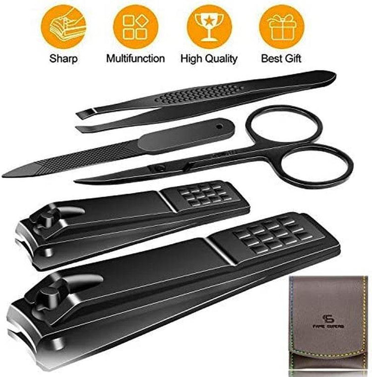 Manicure Pedicure Kit Nail Clippers Set Fingernails & Toenails Vibriss100% stainless steel
❤【MATERIAL】The material of Nail Clippers Sets are High Precisio Stainless Steel. Clippers Cutter scissors Nail
❤【PRODUCT CONTAIN】5 PCS MANICURE Manicure Pedicure Kit Nail Clippers Set Fingernails & Toenails Vibrissac Scissor 5 Pieces