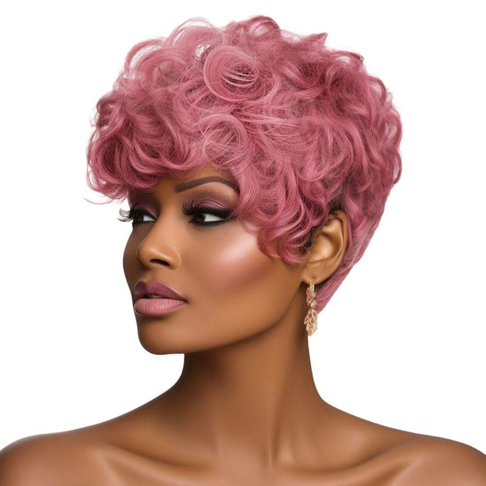 Grey Pixie Cut Wig with Bangs - Short and Fluffy, Natural Wavy Style for Black Women (Grey)











Worried that your wispy locks can't accommodate a bold short hairstyle? The combination of pixie cut hair and Gray color can give you a smartFluffy, Natural Wavy Style