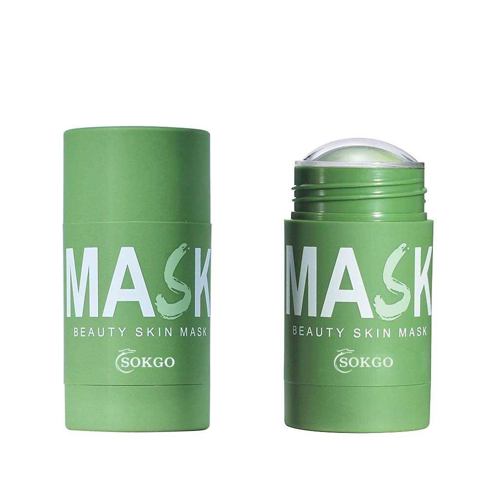 Green Tea Purifying Clay Face Mask, Cleansing Mud Mask for Men and WomPowerful cleansing of pores: This is a characteristically modulated green tea oil-controlling solid mask that gently cleanses, effectively balances the skin, penetraWomen, Moisturizing Oil Control Shrink Remove Blackheads, Shrink Pores, Improve Skin Tone (Green Tea)