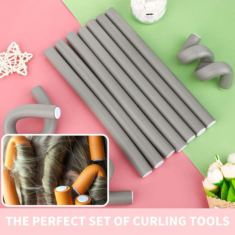 40 Pieces Flexible Curling Rods Set