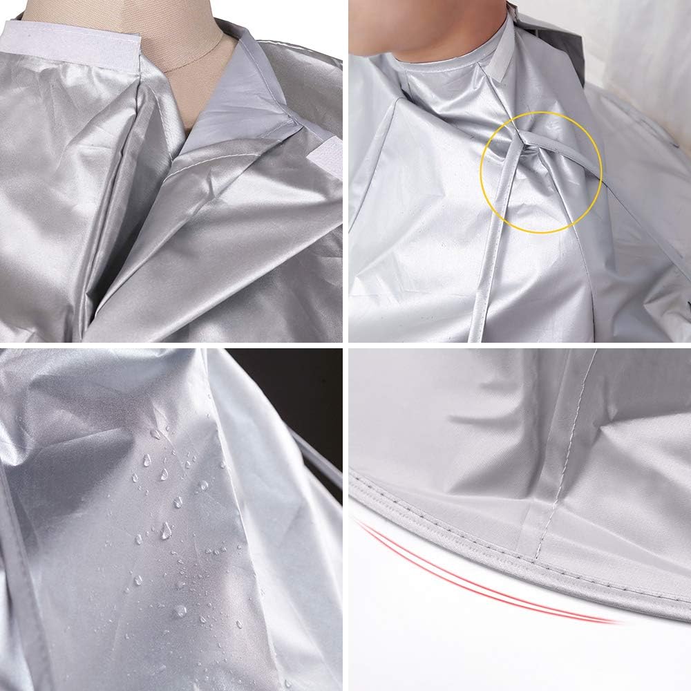 Hair Cutting Cape Professional Salon Barber Cape Foldable Haircut Cloak Hairdressing Umbrella Apron Kit for Adult Men and Women