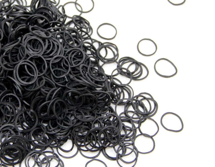 Mini Rubber Black Elastic Hair Ties Bands with a Box， 2500Pcs , Soft -Abundant quantity: about 2500 packs black soft elastic braiding rubber bands, adequate to use for a long term
Won't break your hair: 1.2 mm in thickness and 1.5 cm iBox， 2500Pcs , Soft - STRONG - REUSEABLE (2500Pcs Black)