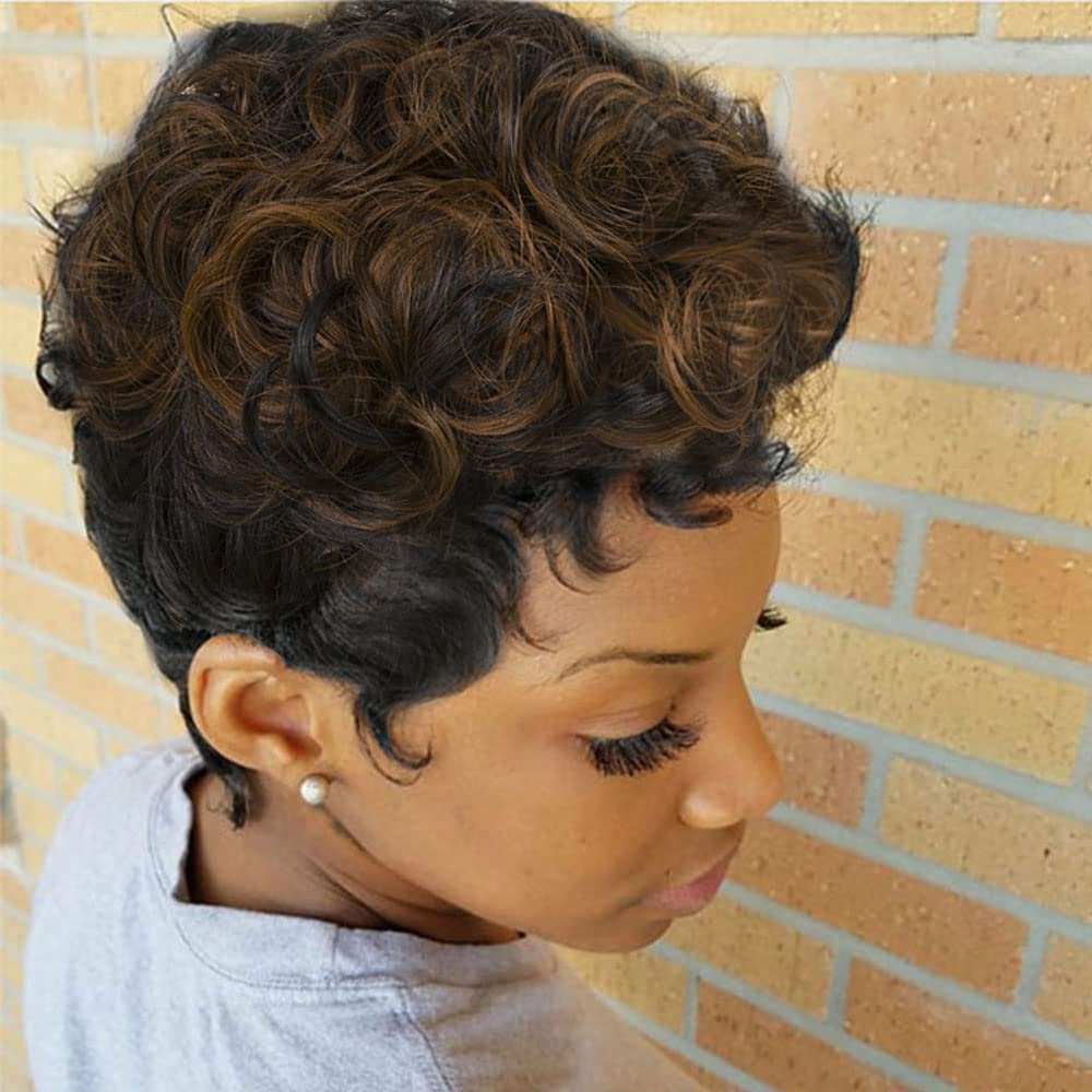 Grey Pixie Cut Wig with Bangs - Short and Fluffy, Natural Wavy Style for Black Women (Grey)











Worried that your wispy locks can't accommodate a bold short hairstyle? The combination of pixie cut hair and Gray color can give you a smartFluffy, Natural Wavy Style