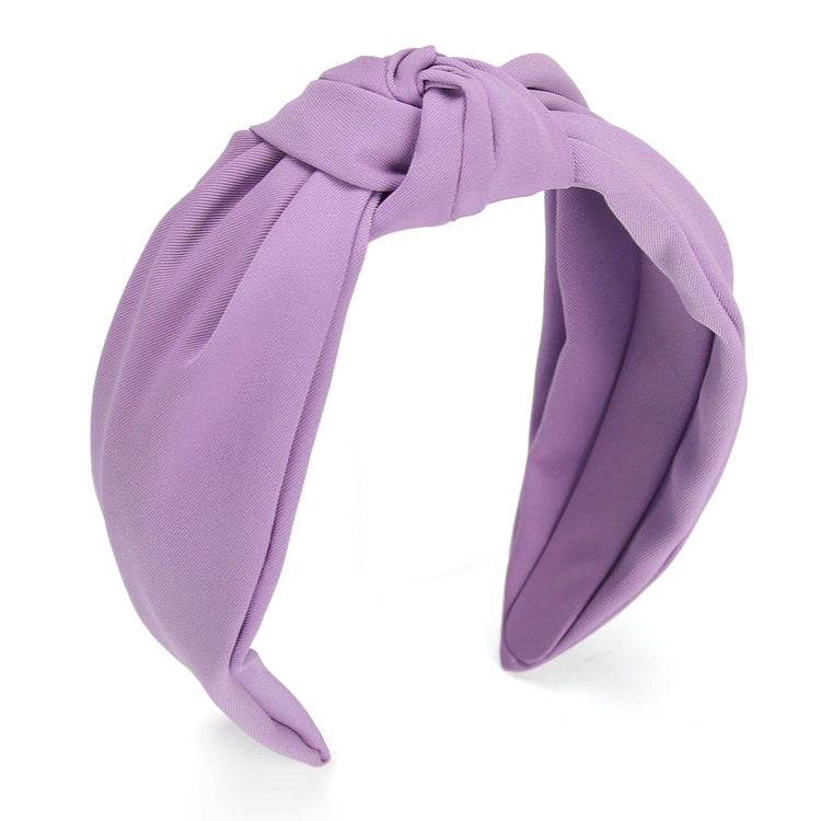 Headband for Women, Knotted Wide Headband, Yoga Hair Band Fashion ElasCOMFORTABLE TO WEAR：We especially choose wide hair bands for women. The hair band is made of PU, which is stretchable, comfortable to wear, does not hurt the hair, aWomen, Knotted Wide Headband, Yoga Hair Band Fashion Elastic Hair Accessories