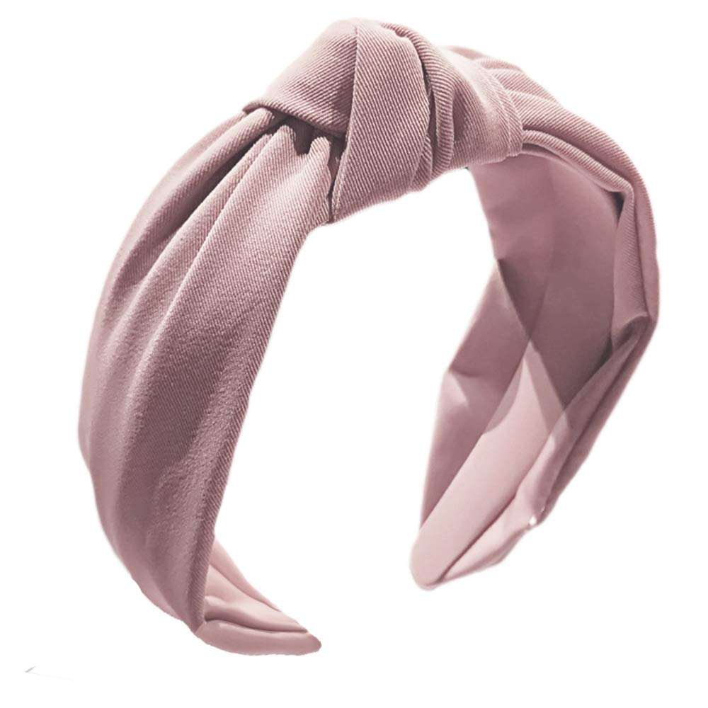 Headband for Women, Knotted Wide Headband, Yoga Hair Band Fashion ElasCOMFORTABLE TO WEAR：We especially choose wide hair bands for women. The hair band is made of PU, which is stretchable, comfortable to wear, does not hurt the hair, aWomen, Knotted Wide Headband, Yoga Hair Band Fashion Elastic Hair Accessories