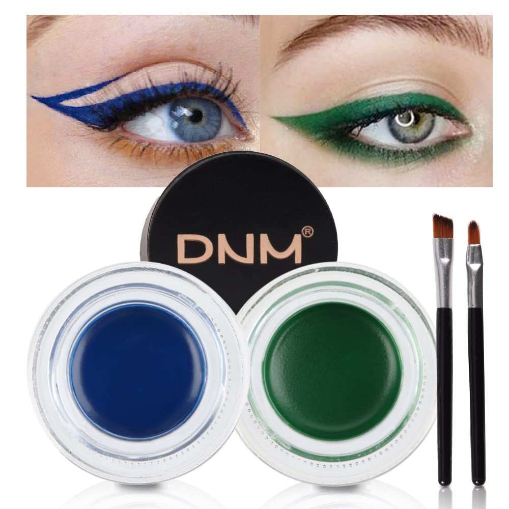 2Pcs Black Brown Gel Eyeliner Pencil Eye Black Face Paint Sticks Makeup Set Waterproof Matte Cream Crayon Eyeliner Pencil Set Cat Eye Liners Eyeshadow Lipstick Delineador De Ojos Contra El Agua