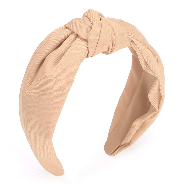 Headband for Women, Knotted Wide Headband, Yoga Hair Band Fashion ElasCOMFORTABLE TO WEAR：We especially choose wide hair bands for women. The hair band is made of PU, which is stretchable, comfortable to wear, does not hurt the hair, aWomen, Knotted Wide Headband, Yoga Hair Band Fashion Elastic Hair Accessories