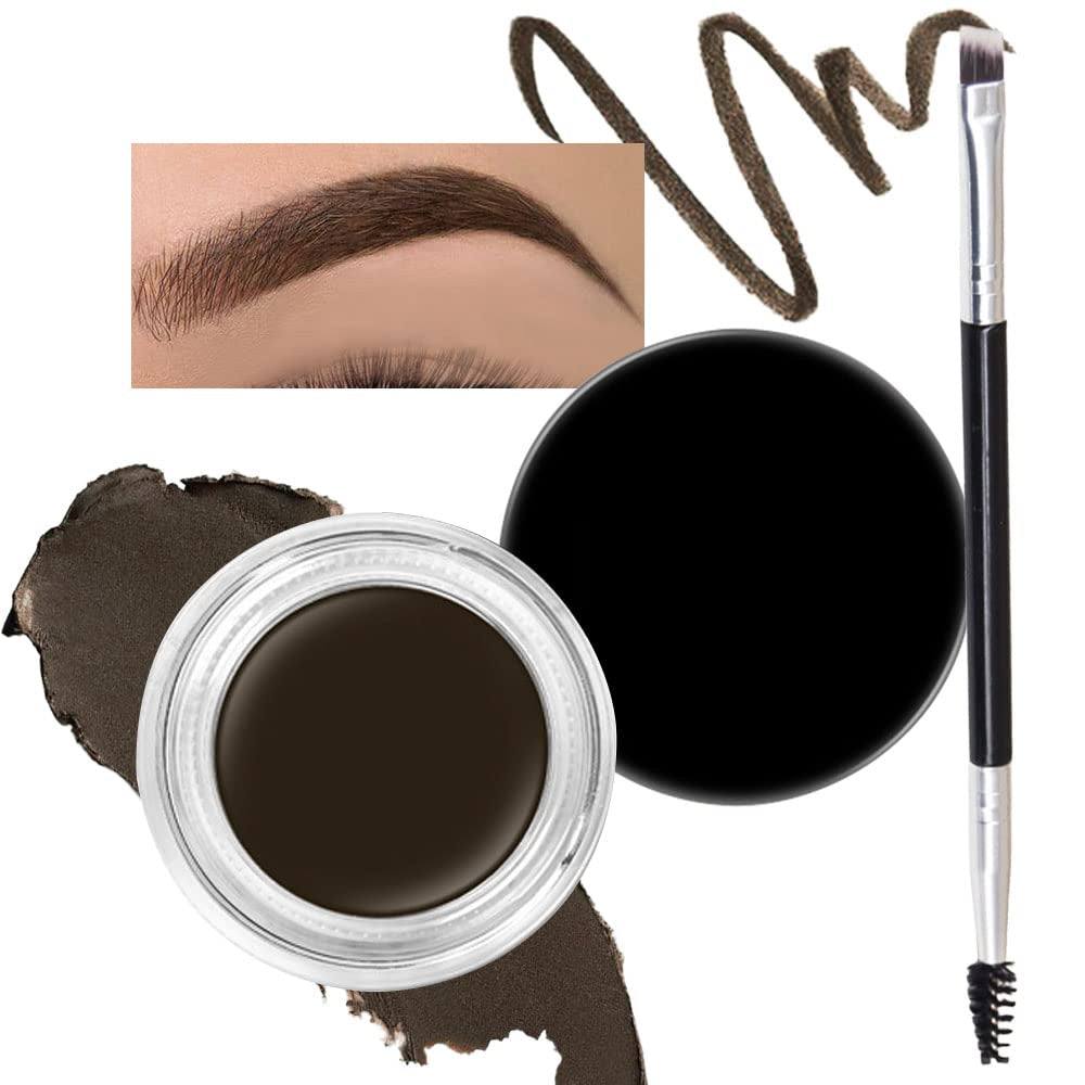 Eyebrow Stamp Pencil Kit for Eyebrows, Makeup Brow Stamp Trio Kit with❤【Eyebrow Pencil Eyeliner Stencil Kit】Included Eyebrow Pencil, Liquid Eyeliner, Eyebrow Pomade, 10 Eyebrow Stencils and Dual-ended Eyebrow Brush.Instantly outlines, Waterproof Eyebrow Pencil, Eyeliner, Eyebrow Pomade, 10 Eyebrow Stencils