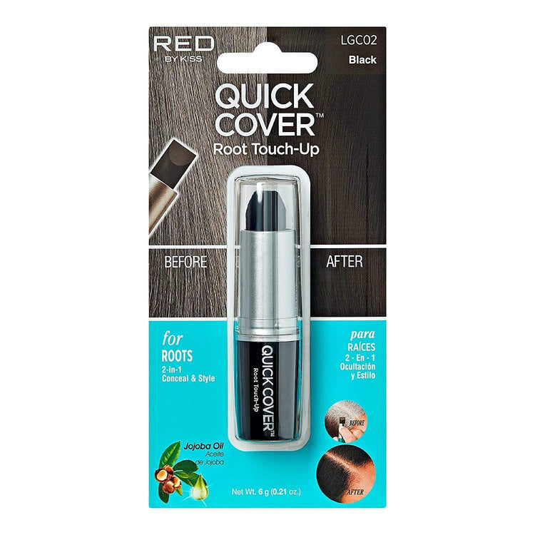 RED by  Quick Cover Root Touch up Stick Type Water-Resistant TemporaryEffortlessly conceal roots, grays, and regrowth areas with our RED by Kiss Temporary Hair Root Touch Up Stick, providing you with instant and precise coverage for a Quick Cover Root Touch