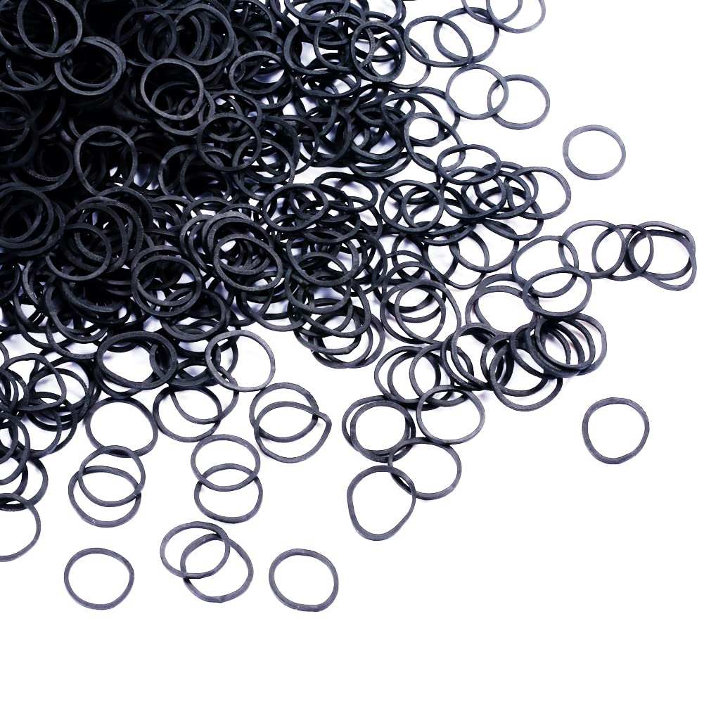 Mini Rubber Black Elastic Hair Ties Bands with a Box， 2500Pcs , Soft -Abundant quantity: about 2500 packs black soft elastic braiding rubber bands, adequate to use for a long term
Won't break your hair: 1.2 mm in thickness and 1.5 cm iBox， 2500Pcs , Soft - STRONG - REUSEABLE (2500Pcs Black)