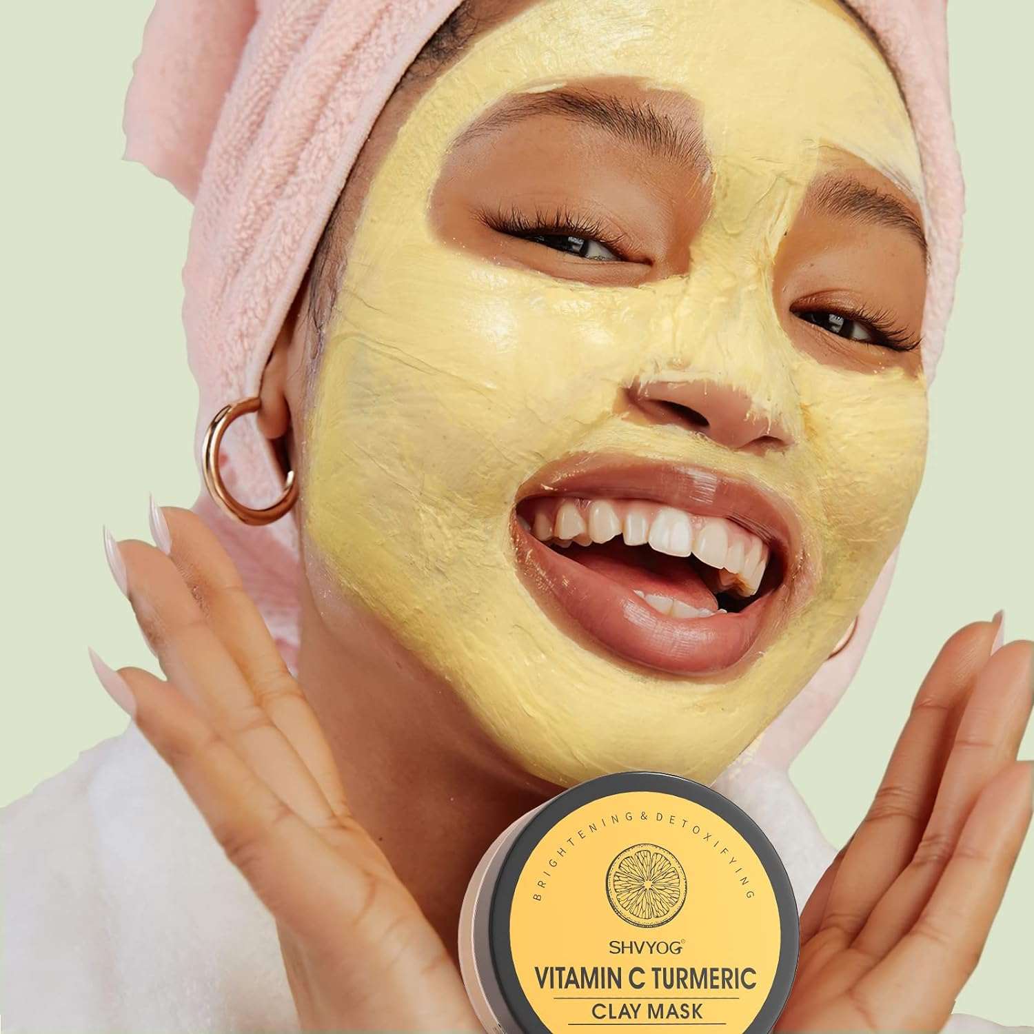 4 Pcs Clay Green Tea Mask Set For Women