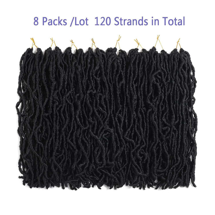 8 Packs Short Faux Locs Crochet Hair - 120 Strands, 12 Inch Soft Wavy ♕TEXTURE: Natural Texture ,Soft Faux Locs Crochet Hair 100% Handmade Low Temperature Synthetic Fiber,No Smell.
♕SIZE:12Inch Short Locs Crochet Hair 15 Strands/Pack,U8 Packs Short Faux Locs Crochet Hair - 120 Strands, 12 Inch Soft Wavy Dreadlocks, Pre-Looped