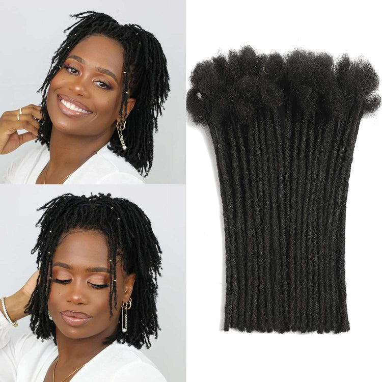 4 Inch Loc Extension Human Hair 30 Strands