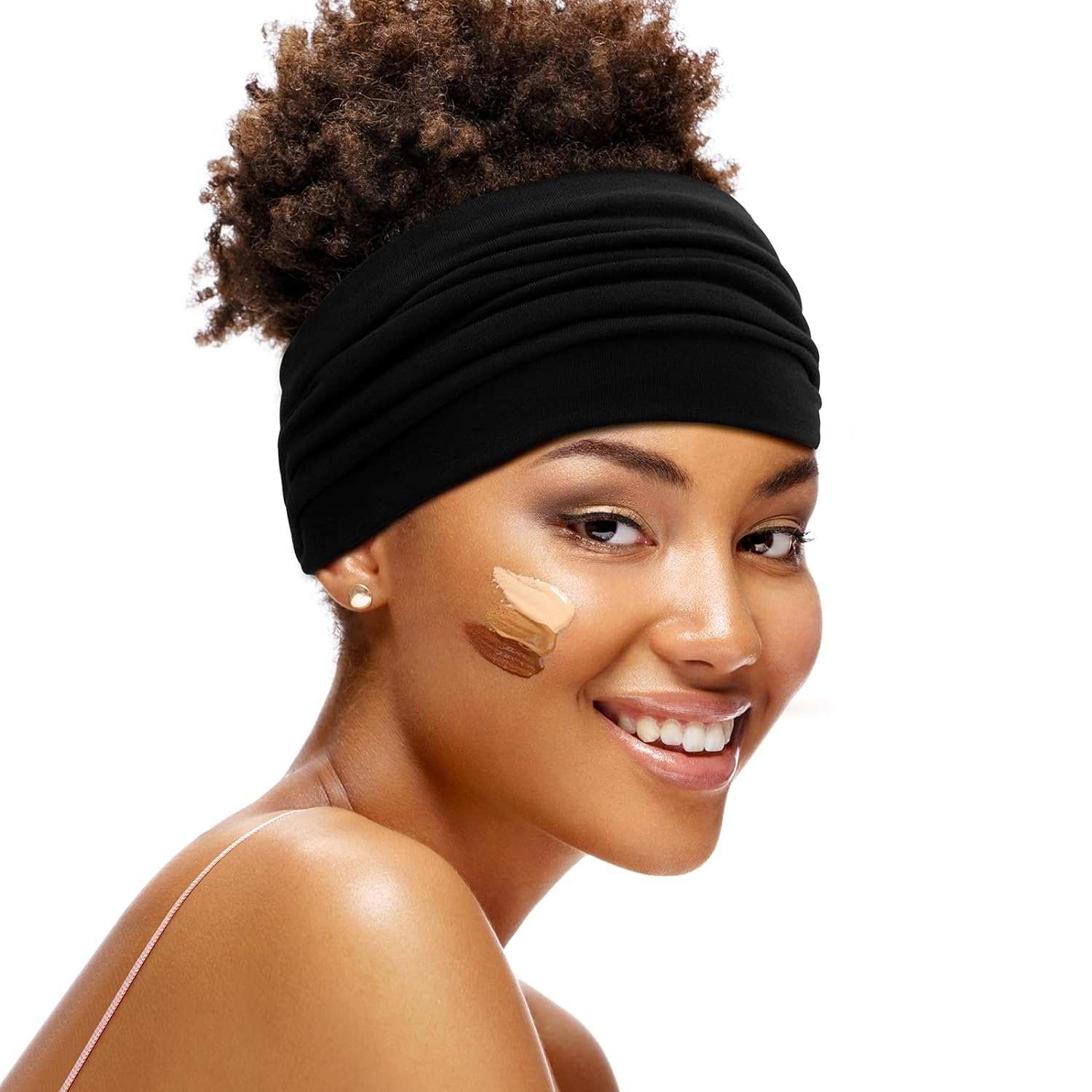 Wide Boho Headbands for Women Extra Large Turban Headband Hairband Hai【Extra Wide Headband】The headband measures: 9.8in*7.08in and can be stretched to 13in, it is stretchy and easy to meet your specific elastic needs, suitable for womeWomen Extra Large Turban Headband Hairband Hair Twisted Knot Accessories 3 Pack