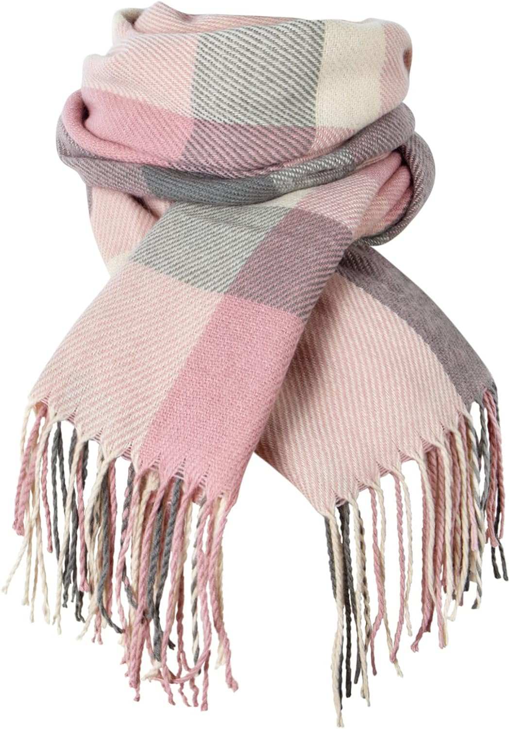 Womens Scarf Fashion Long Plaid Shawls Wraps Big Grid Winter Warm Lattice Large Scarves Gifts