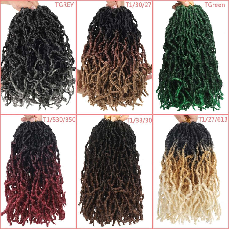 8 Packs Short Faux Locs Crochet Hair - 120 Strands, 12 Inch Soft Wavy ♕TEXTURE: Natural Texture ,Soft Faux Locs Crochet Hair 100% Handmade Low Temperature Synthetic Fiber,No Smell.
♕SIZE:12Inch Short Locs Crochet Hair 15 Strands/Pack,U8 Packs Short Faux Locs Crochet Hair - 120 Strands, 12 Inch Soft Wavy Dreadlocks, Pre-Looped