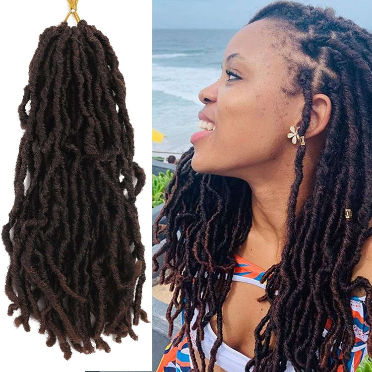8 Packs Short Faux Locs Crochet Hair - 120 Strands, 12 Inch Soft Wavy ♕TEXTURE: Natural Texture ,Soft Faux Locs Crochet Hair 100% Handmade Low Temperature Synthetic Fiber,No Smell.
♕SIZE:12Inch Short Locs Crochet Hair 15 Strands/Pack,U8 Packs Short Faux Locs Crochet Hair - 120 Strands, 12 Inch Soft Wavy Dreadlocks, Pre-Looped
