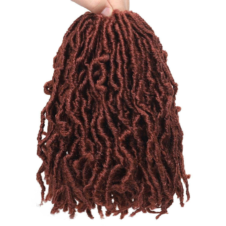 8 Packs Short Faux Locs Crochet Hair - 120 Strands, 12 Inch Soft Wavy ♕TEXTURE: Natural Texture ,Soft Faux Locs Crochet Hair 100% Handmade Low Temperature Synthetic Fiber,No Smell.
♕SIZE:12Inch Short Locs Crochet Hair 15 Strands/Pack,U8 Packs Short Faux Locs Crochet Hair - 120 Strands, 12 Inch Soft Wavy Dreadlocks, Pre-Looped