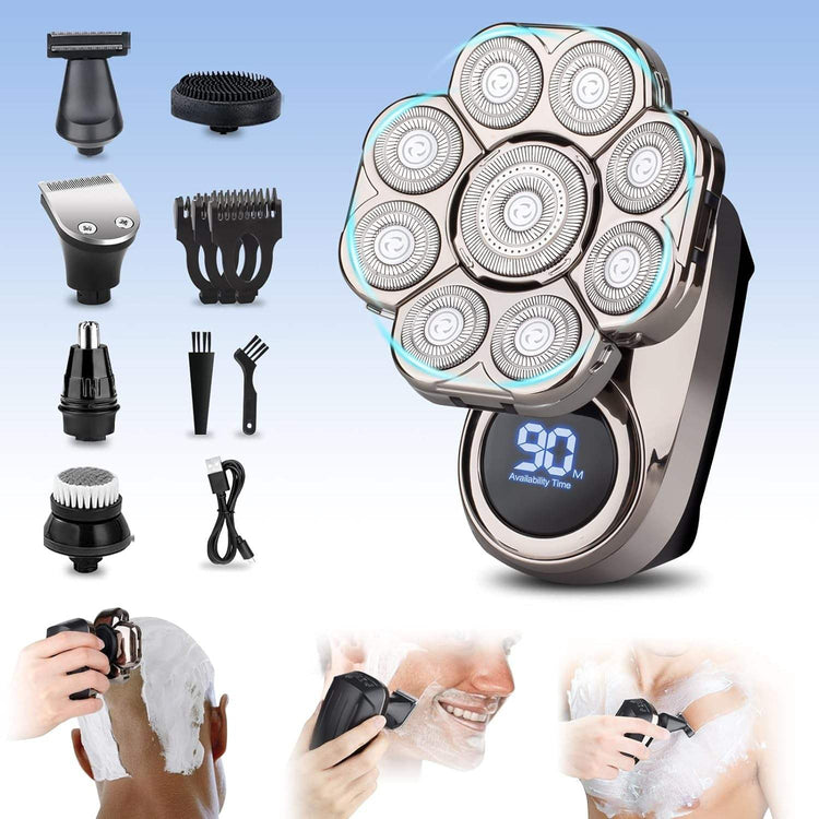 6-In-1 Head Shaver for Bald Men