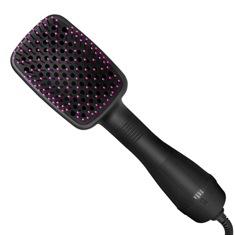 Hair Dryer Brush, Jungle Wave 2 in 1 Negative Ion Blow Dryer with Comb, Fast Drying Hair Dryer Hot Air Brush