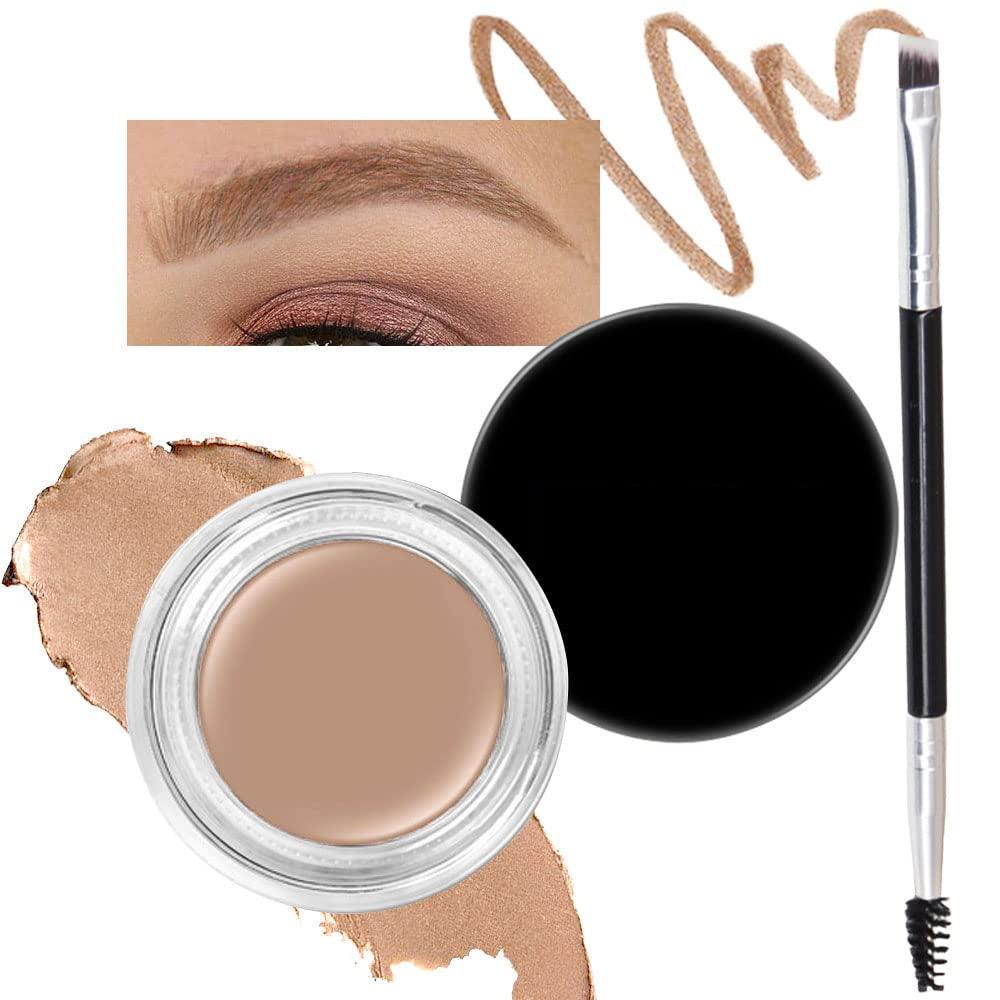 Eyebrow Stamp Pencil Kit for Eyebrows, Makeup Brow Stamp Trio Kit with❤【Eyebrow Pencil Eyeliner Stencil Kit】Included Eyebrow Pencil, Liquid Eyeliner, Eyebrow Pomade, 10 Eyebrow Stencils and Dual-ended Eyebrow Brush.Instantly outlines, Waterproof Eyebrow Pencil, Eyeliner, Eyebrow Pomade, 10 Eyebrow Stencils