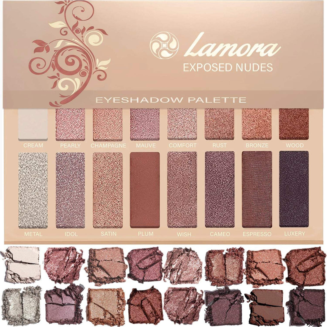 16-Color Pro Eyeshadow Palette - Matte & Shimmer for Bold Looks