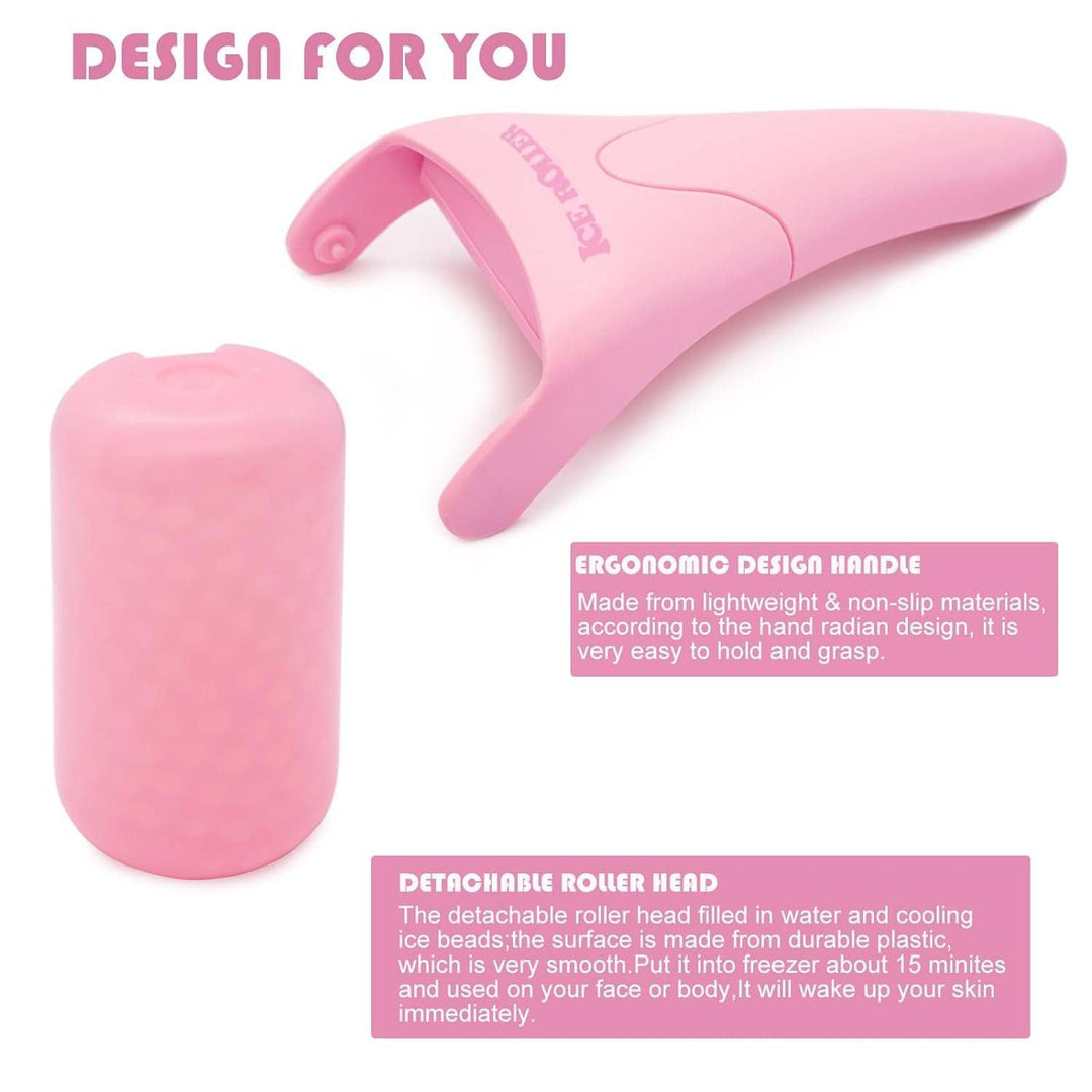 Ice Roller for Face, Eyes and Whole Body Relief, Face Roller Skin Care𝗦𝗢𝗢𝗧𝗛𝗘 𝗔𝗡𝗗 𝗥𝗘𝗙𝗥𝗘𝗦𝗛 𝗬𝗢𝗨𝗥 𝗦𝗞𝗜𝗡 - Our ice roller helps reduce puffiness, redness, and inflammation, leaving your skin looking and feeling refresBody Relief, Face Roller Skin Care Tool