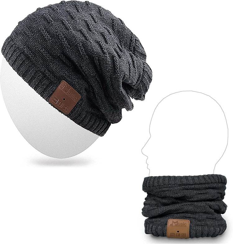 Bluetooth Beanie Hat Wireless Headphone for Outdoor Sports Xmas Gifts