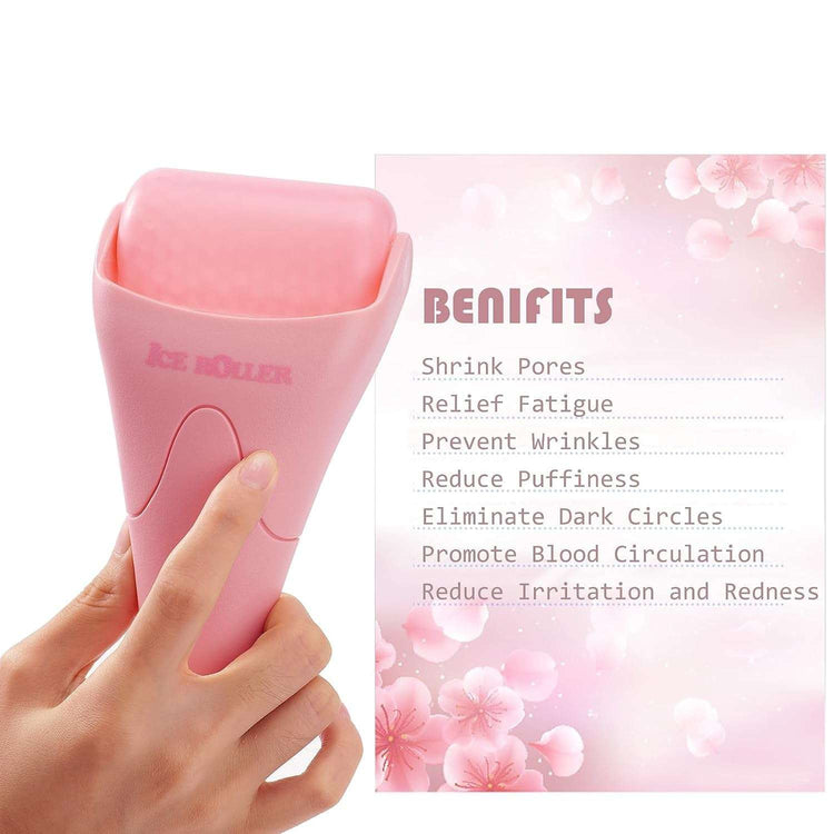 Ice Roller for Face, Eyes and Whole Body Relief, Face Roller Skin Care𝗦𝗢𝗢𝗧𝗛𝗘 𝗔𝗡𝗗 𝗥𝗘𝗙𝗥𝗘𝗦𝗛 𝗬𝗢𝗨𝗥 𝗦𝗞𝗜𝗡 - Our ice roller helps reduce puffiness, redness, and inflammation, leaving your skin looking and feeling refresBody Relief, Face Roller Skin Care Tool